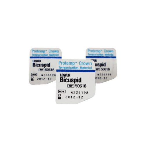 3M ESPE 50616 Protemp Crown Temporization Material Lower Bicuspid Shells 5/Pk 3M ESPE 50616 Protemp Crown Temporization Material Lower Bicuspid Shells 5/Pk